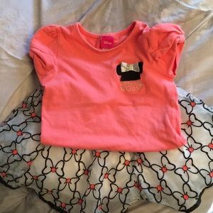 Disney- Minnie Mouse tutu girl set, size 6